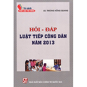 [Download Sách] Hỏi - Đáp Luật Tiếp Công Dân Năm 2013