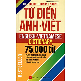 Nơi bán Từ Điển Anh - Việt 75.000 Từ - Giá Từ -1đ