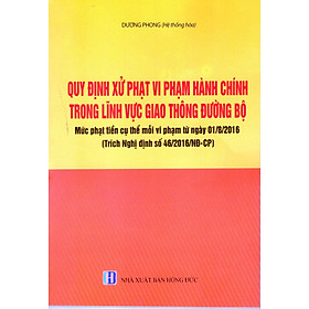 Download sách Quy Định Xử Phạt Vi Phạm Hành Chính Trong Lĩnh Vực Giao Thông