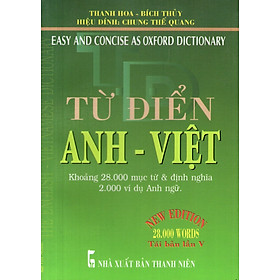 Download sách Từ Điển Anh - Việt (Khoảng 28.000 Từ) - Sách Bỏ Túi