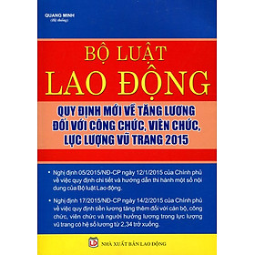 Bộ Luật Lao Động Quy Định Mới Về Tăng Lương Đối Với Công Chức