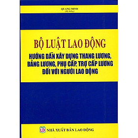 Bộ Luật Lao Động - Hướng Dẫn Xây Dựng Thang Lương, Bảng Lương, Phụ Cấp