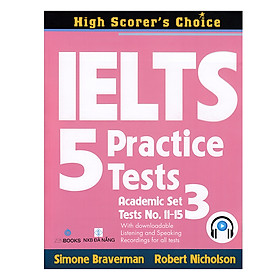 Nơi bán IELTS 5 Practice Tests, Academic Set 3 - Giá Từ -1đ