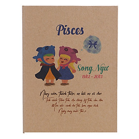 Sổ Vivaone Bìa Giấy Kraft 12 Cung Hoàng Đạo - Song Ngư