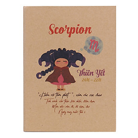 Sổ Vivaone Bìa Giấy Kraft 12 Cung Hoàng Đạo - Thiên Yết