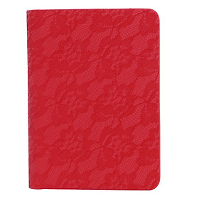 Sổ Vivaone Bìa PU Cao Cấp Hoa (10 x 14cm) – Đỏ