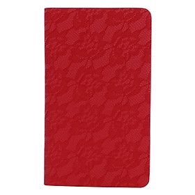 Sổ Vivaone Bìa PU Cao Cấp Hoa (10 x 17cm) – Đỏ