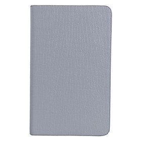 Sổ Vivaone Bìa PU Cao Cấp Vân (10 x 17cm) – Xám