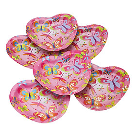 Bộ Đĩa Giấy Trái Tim Party 6 Cái
