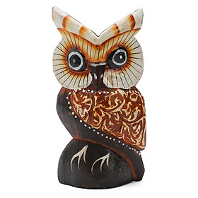 Cú Gỗ Cao - Vẽ Nhũ