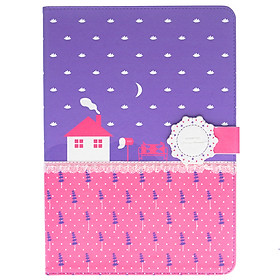 Bao Da Baseus Flower Case Cho iPad Air Hồng Tím