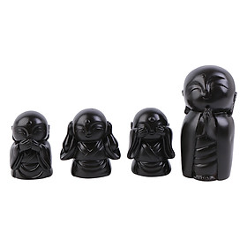 Bộ Tượng Bình Yên (Combo 4 Tượng) - Đen