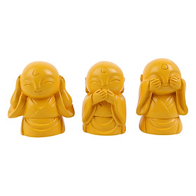 Tượng Bộ Ba Tam Không - Vàng