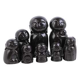 Bộ Tượng Gia Đình Sum Vầy (Combo 8 Tượng) - Đen