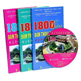 Nơi bán Combo: 1800 Câu Đàm Thoại Tiếng Hàn (Trọn Bộ 3 Cuốn) (Kèm CD) - Giá Từ -1đ