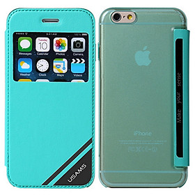 Bao Da Usams Viva Series Cho iPhone 6 - Xanh