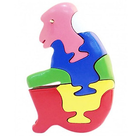 Đồ Chơi Gỗ Lắp Ráp Mô Hình Puzzle 3D Tottosi Hình Khỉ 304009 (7 Mảnh Ghép)
