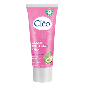 Kem Tẩy Lông Cho Da Nhạy Cảm Cleo Avocado Hair Removal Cream Sensitive Skin (50g)