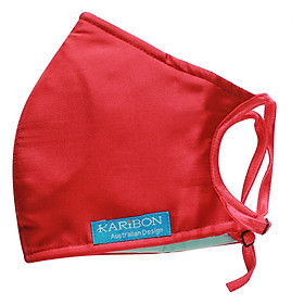 Khẩu Trang Karibon Silk Size L (Đỏ Trơn)