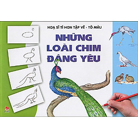 Download sách Họa Sĩ Tí Hon Tập Vẽ - Tô Màu: Những Loài Chim Đáng Yêu (Quyển 1)