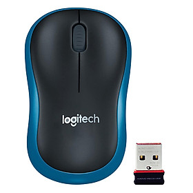 Chuột không dây Logitech M185 - đầu thu USB 2.4Ghz, pin 1 năm, 1000 DPI, thiết kế thuận cả 2 tay, phù hợp PC/ Laptop - Hàng chính hãng - Màu Xanh dương | IT CHÍNH HÃNG (HCM) | Tiki