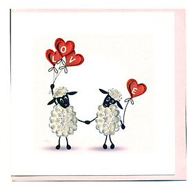 Thiệp Giấy Xoắn Việt Net - Love Valentine - Love You