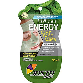 Mặt Nạ Đất Sét Josto Cho Nam - Hương Bạc Hà