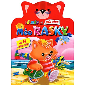 Tô Màu Và Dán Hình: Mèo Rasky