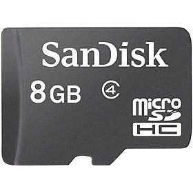 Thẻ Nhớ Sandisk Micro SD 8GB Class 4 - Hàng Chính Hãng