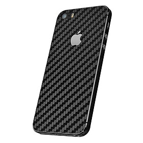 Miếng Dán Mặt Sau Vân Carbon Cho iPhone 5/5S/5SE (Đen)