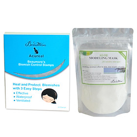 Combo 24 Miếng Dán Mụn Beaumore + Mặt Nạ Bột Beaumore Modeling Mask - Aloe (100g)