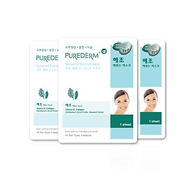 Lô 3 Mặt Nạ Giấy Rong Biển PUREDERM 23ml