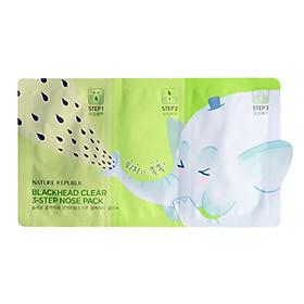 Miếng Lột Mụn Mũi Nature Republic Blackhead Clear 3-Step Nose Pack