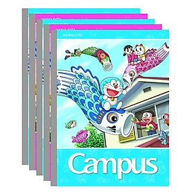 Lốc 5 Cuốn Tập 5 Ô Ly Campus A5 Doraemon Fly (96 Trang) - Mẫu Ngẫu Nhiên