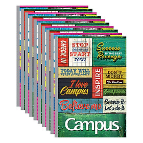 Lốc 10 Cuốn Vở Kẻ Ngang Campus Believable NB-BBLV80 (80 Trang)