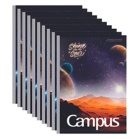 Lốc 10 Cuốn Vở Kẻ Ngang Campus Galaxy NB-BGLX120 (120 Trang)