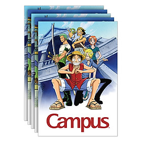 Lốc 5 Vở Campus B5 Kẻ Ngang Có Chấm One Piece - NB-BOPE200 (200 Trang)