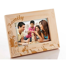 Khung Hình Khắc Laser Gia Đình (13x18cm) - Mẫu 05