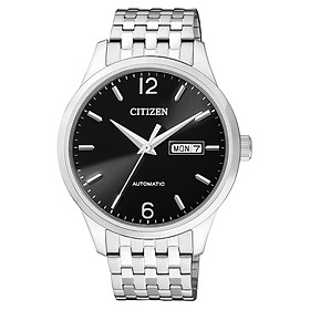 Đồng Hồ Citizen Nam Dây Kim Loại Máy Cơ-Automatic NH7500-53E - Mặt Đen (40mm)