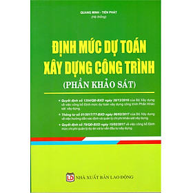 Định Mức Dự Toán Xây Dựng Công Trình - Phần Khảo Sát