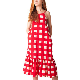 Đầm oversize yếm dây lưng Carita PAL0033