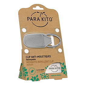 Viên Chống Muỗi PARA’KITO™ Kèm Móc Cài Màu Xám (Loại 2 Viên) - PARA’KITO™ Mosquito Repellent Grey Clip With 2 Tablets - PCLIP02