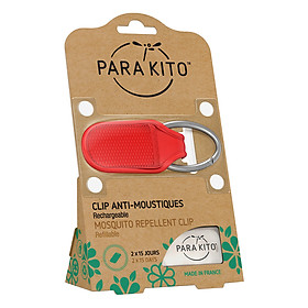 Viên Chống Muỗi PARA’KITO™ Kèm Móc Cài Màu Đỏ (Loại 2 Viên) - PARA’KITO™ Mosquito Repellent Red Clip With 2 Tablets - PCLIP03