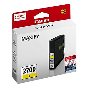 Mực In Canon PGI-2700Y Cho Máy In Canon MAXIFY iB4070, MB5070, MB5370 - Hàng Chính Hãng