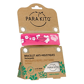 Viên Chống Muỗi PARA’KITO™ Kèm Vòng Đeo Tay Bằng Vải Hoa Văn Anh Đào (Loại 2 Viên) - PARA’KITO™ Mosquito Repellent Sakura Graphic Band With 2 Tablets - PGWB05