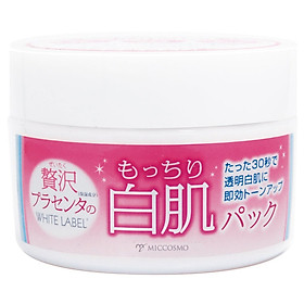 Mặt nạ rửa trôi dưỡng trắng da White Label Premium Placenta Pack 130g
