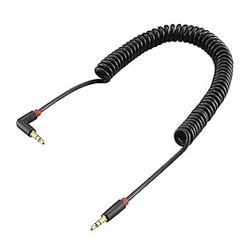 Dây Cáp Audio Dạng Xoắn Elecom CAR-35CLSBK - 1m