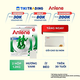 Combo 2 Sữa Bột Anlene Hương Vanilla (Hộp giấy 1200g)
