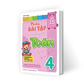Sách Phiếu bài tập cuối tuần Toán lớp 4