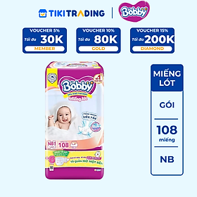 Miếng lót sơ sinh Bobby Newborn 1 - 108 miếng